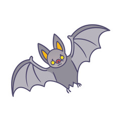 bat vector icon, bat vector illustration - simple illustration of bat, perfect for logos and icons bat