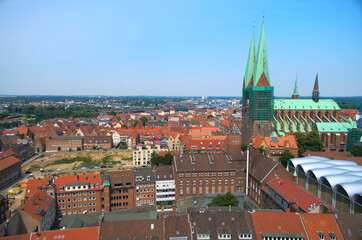 Obraz premium architecture of old Lubek, Germany