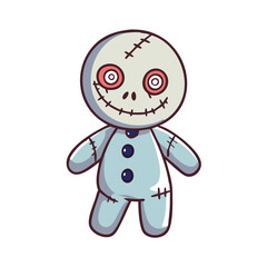 creepy doll vector icon, creepy doll vector illustration - simple illustration of creepy doll, perfect for logos and icons creepy doll