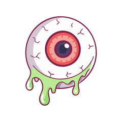 creepy eye vector icon, creepy eye vector illustration - simple illustration of creepy eye, perfect for logos and icons creepy eye