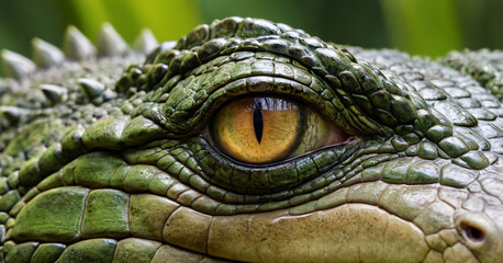 Close-up of Crocodile's Eye