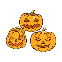 eerie jack o lantern faces vector icon, eerie jack o lantern faces vector illustration - simple illustration of eerie jack o lantern faces, perfect for logos and icons eerie jack o lantern faces
