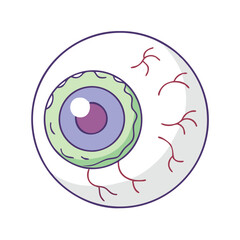 eyeball vector icon, eyeball vector illustration - simple illustration of eyeball, perfect for logos and icons eyeball