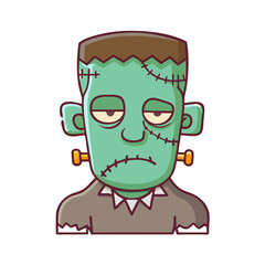 frankenstein s monster vector icon, frankenstein s monster vector illustration - simple illustration of frankenstein s monster, perfect for logos and icons frankenstein s monster