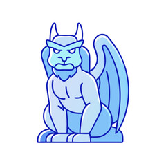 gargoyle vector icon, gargoyle vector illustration - simple illustration of gargoyle, perfect for logos and icons gargoyle