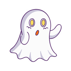 ghost vector icon, ghost vector illustration - simple illustration of ghost, perfect for logos and icons ghost