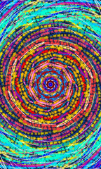 abstract colorful background with circles