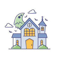 haunted house vector icon, haunted house vector illustration - simple illustration of haunted house, perfect for logos and icons haunted house