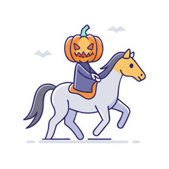 headless horseman vector icon, headless horseman vector illustration - simple illustration of headless horseman, perfect for logos and icons headless horseman