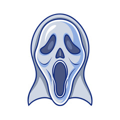 scream mask vector icon, scream mask vector illustration - simple illustration of scream mask, perfect for logos and icons scream mask