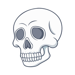 skull vector icon, skull vector illustration - simple illustration of skull, perfect for logos and icons skull