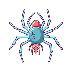 spider vector icon, spider vector illustration - simple illustration of spider, perfect for logos and icons spider
