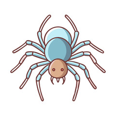 Obraz premium spider vector icon, spider vector illustration - simple illustration of spider, perfect for logos and icons spider
