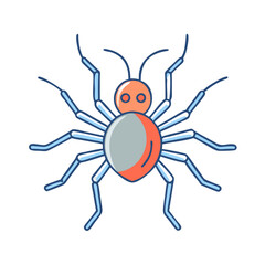 spider vector icon, spider vector illustration - simple illustration of spider, perfect for logos and icons spider