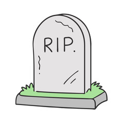 tombstone with rip vector icon, tombstone with rip vector illustration - simple illustration of tombstone with rip, perfect for logos and icons tombstone with rip