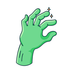 witch s green hand vector icon, witch s green hand vector illustration - simple illustration of witch s green hand, perfect for logos and icons witch s green hand