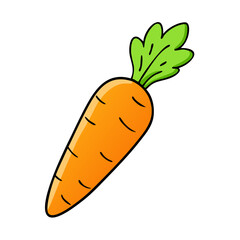 carrot vector icon, carrot vector illustration - simple illustration of carrot, perfect for logos and icons carrot