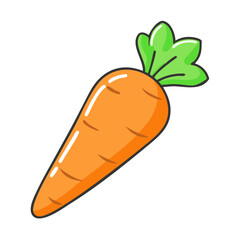 carrot vector icon, carrot vector illustration - simple illustration of carrot, perfect for logos and icons carrot