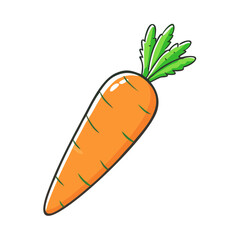 carrot vector icon, carrot vector illustration - simple illustration of carrot, perfect for logos and icons carrot