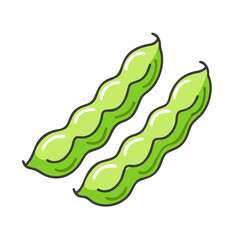 edamame beans vector icon, edamame beans vector illustration - simple illustration of edamame beans, perfect for logos and icons edamame beans