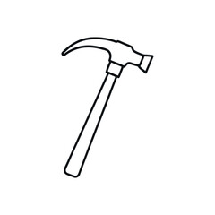 hammer and nails icon. Modern Hammer Icon, Minimalist Style for Websites and Apps