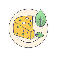 vegan cheese vector icon, vegan cheese vector illustration - simple illustration of vegan cheese, perfect for logos and icons vegan cheese
