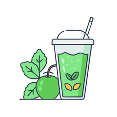 vegan smoothie vector icon, vegan smoothie vector illustration - simple illustration of vegan smoothie, perfect for logos and icons vegan smoothie
