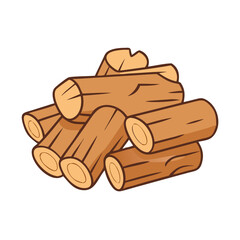 firewood pile vector icon, firewood pile vector illustration - simple illustration of firewood pile, perfect for logos and iconsfirewood pile