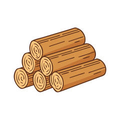 firewood stack vector icon, firewood stack vector illustration - simple illustration of firewood stack, perfect for logos and iconsfirewood stack
