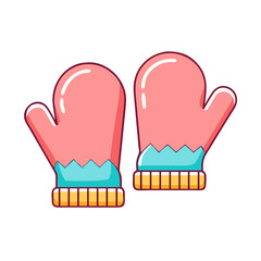 warm gloves vector icon, warm gloves vector illustration - simple illustration of warm gloves, perfect for logos and iconswarm gloves