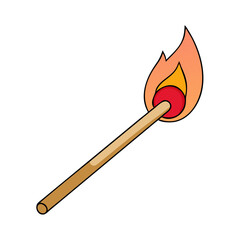 wooden match vector icon, wooden match vector illustration - simple illustration of wooden match, perfect for logos and iconswooden match
