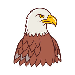 bald eagle vector icon, bald eagle vector illustration - simple illustration of bald eagle, perfect for logos and icons bald eagle