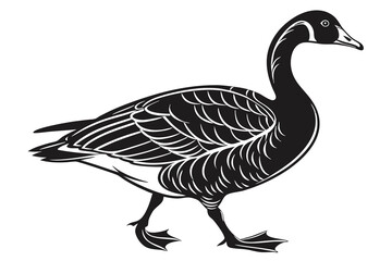 goose isolated on white