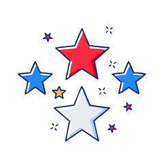 patriotic stars vector icon, patriotic stars vector illustration - simple illustration of patriotic stars, perfect for logos and icons patriotic stars