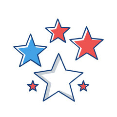 patriotic stars vector icon, patriotic stars vector illustration - simple illustration of patriotic stars, perfect for logos and icons patriotic stars