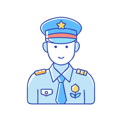 veteran in uniform vector icon, veteran in uniform vector illustration - simple illustration of veteran in uniform, perfect for logos and icons veteran in uniform