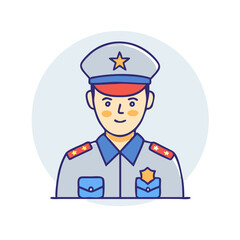 veteran in uniform vector icon, veteran in uniform vector illustration - simple illustration of veteran in uniform, perfect for logos and icons veteran in uniform