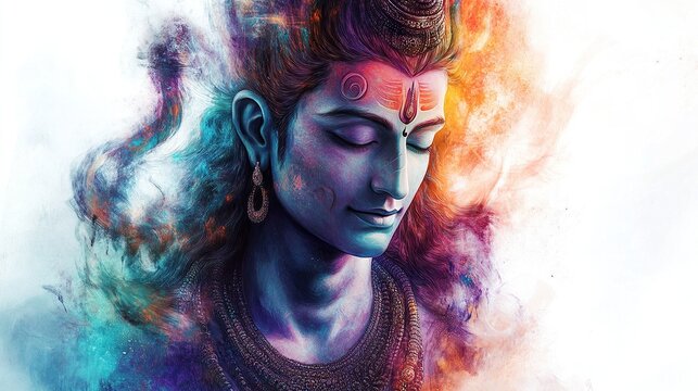 Hindu festival Maha Shivratri. Vector illustration Of Shivratri, Maha Shivratri with hindi massage om maha shivaya.	

