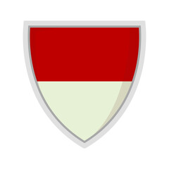 Indonesian National flag shield vector