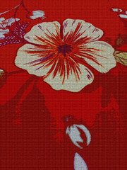 Paper Texture Background Of  flowers