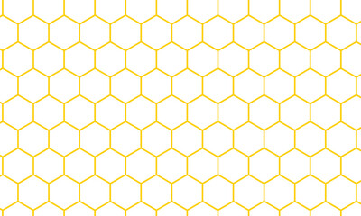 abstract seamless yellow honeycomb pattern suitable for background.
