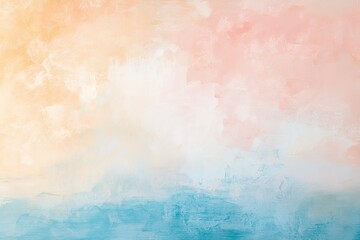 Fototapeta premium Abstract pastel landscape painting