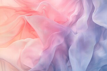 Fototapeta premium Soft pastel fabric, flowing and elegant.