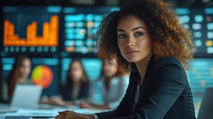 Financial Analyst Working on Projections in Modern Office Environment