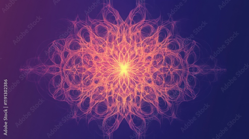 Leinwandbilder creative and simple illustration of a virus design with vibrant colors and intricate patterns in dig