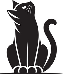 black cat illustration