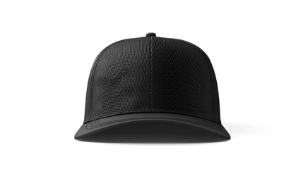 Black Baseball Cap Mockup, Studio Shot, White Background, Apparel Design (1)