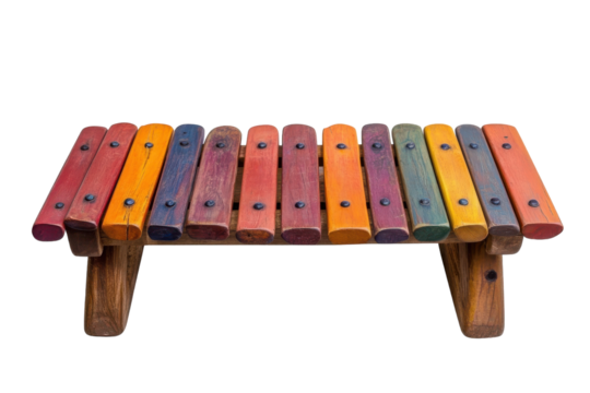 Colorful wooden xylophone designed for playful music making for children in various settings