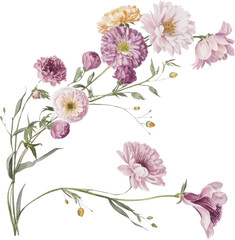 Fototapeta premium Beautiful Flower Clipart Vector Illustration - Floral Design for Graphics