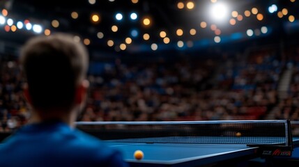 Table Tennis Player at a Championship